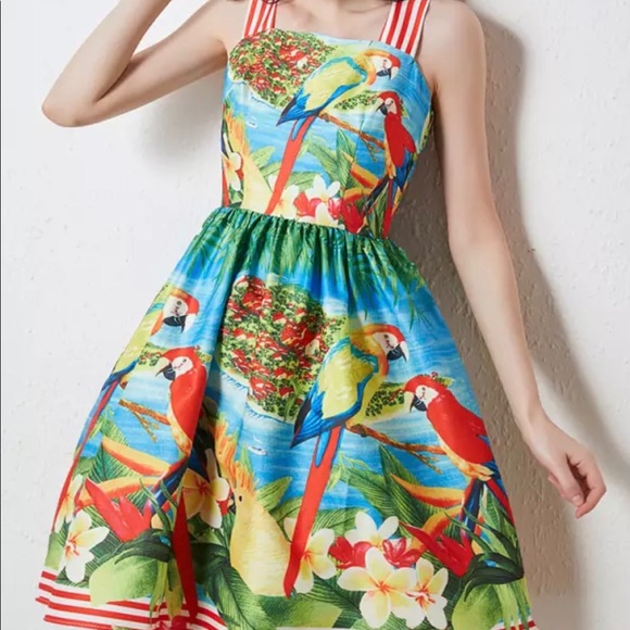 DRESS INSPIRED BY DOLCE GABBANA SUNDRESS SIZE M or 8 or 44 - Picture 1 of 6